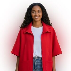 Red San lodo  Women's Jacket made in Italy
